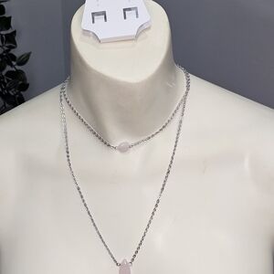 Elegant Pink Necklace Set